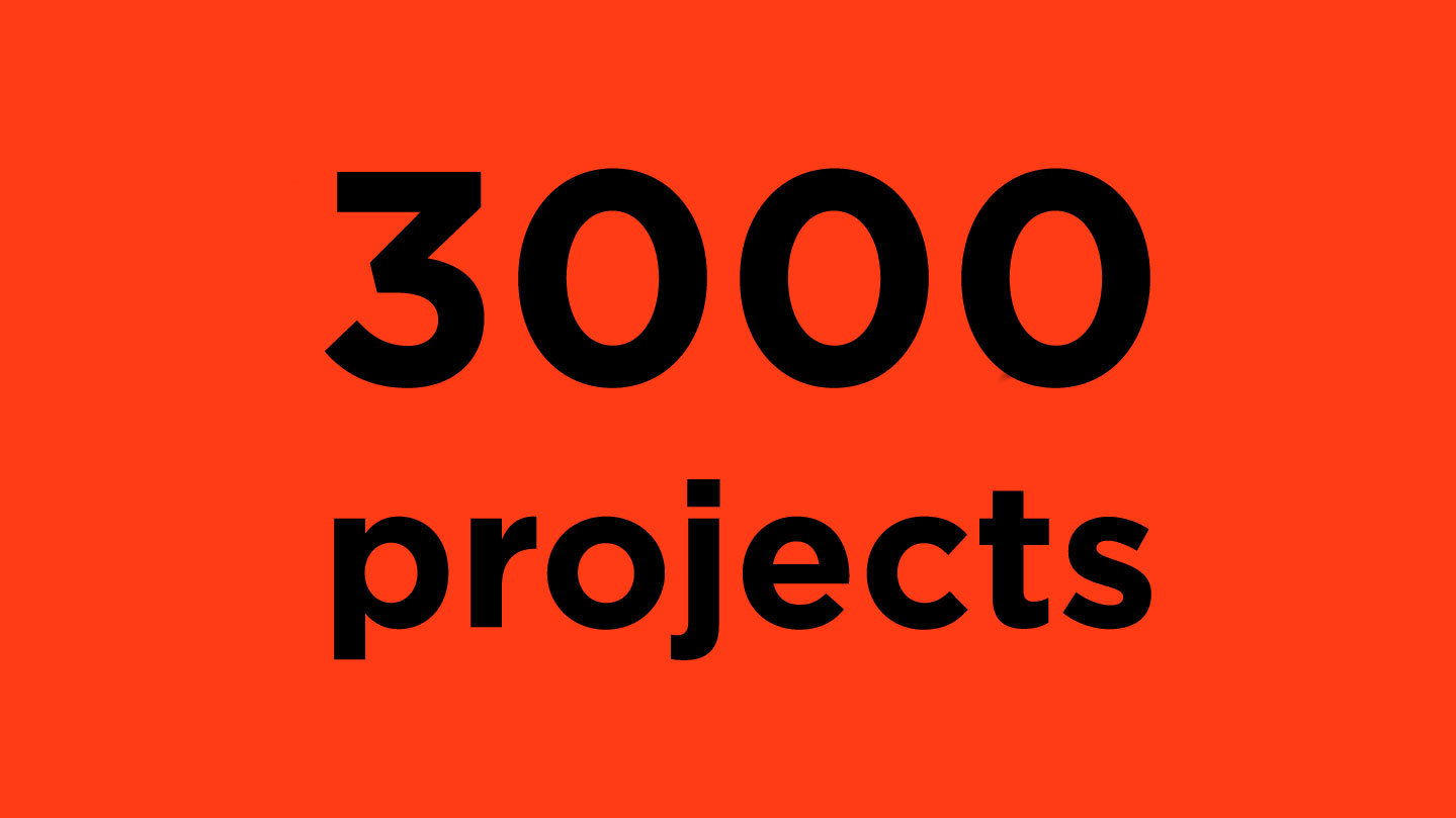 3000 projects